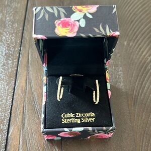 Nannette Lepore Cubic Zirconia Hoop Earrings